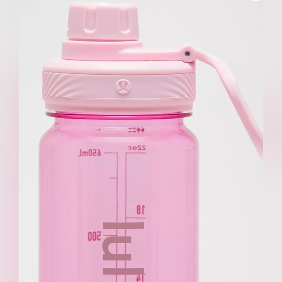 Lululemon Back To Life Clear Pink Frosting 24oz Bottle, New - Picture 2 of 2